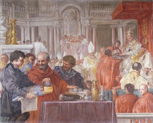 El Papa Eugenio IV (1383-1447) Consagrando la Iglesia de Santa Maria del Fiore de Pietro da Cortona